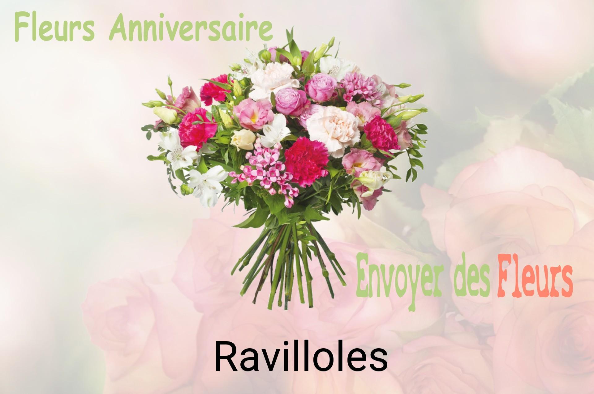 Bouquet de fleurs d’anniversaire livré à Ravilloles