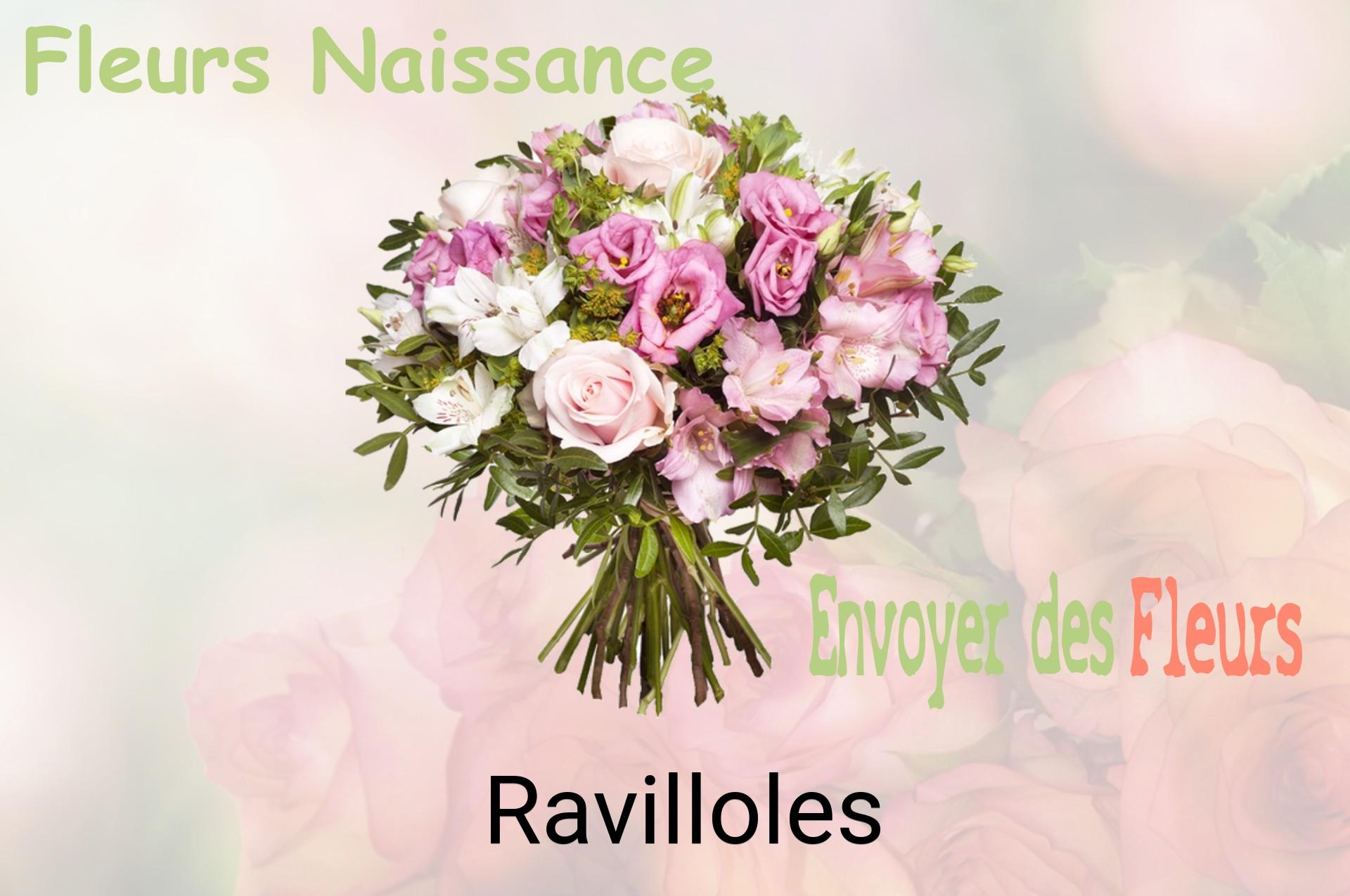 Bouquet de fleurs de naissance livré à Ravilloles